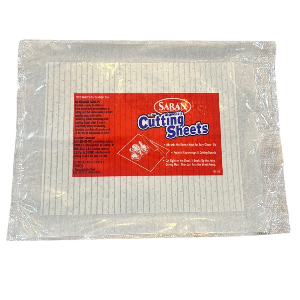 Saran Disposable Cutting Sheets 11 Count Sealed Individually Discontinued